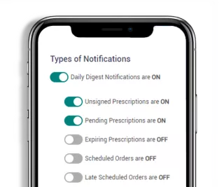 My Baxter notifications